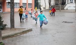 Lüleburgaz öğrencilerinden geri dönüşüme destek