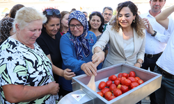 Salça makinesi Büyükşehir'den salçalar sizden