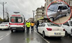 Çerkezköy’de iki otomobil çarpıştı: 2 kişi yaralı!