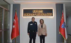 Edirne Emniyet Müdürü Onur Karaburun'a ziyaret gerçekleşti