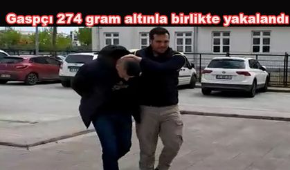 Kuyumcuyu bıçak zoruyla gasp etti