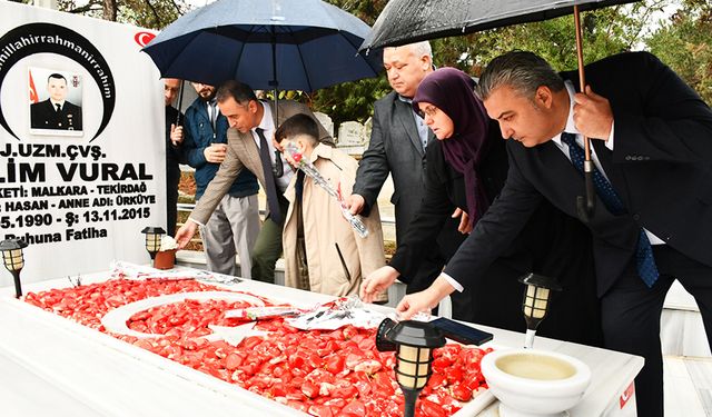 Şehit Vural Kabri başında anıldı