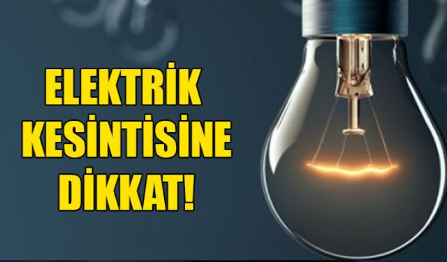 TREDAŞ duyurdu: Çerkezköy’de elektrik kesintisi olacak!