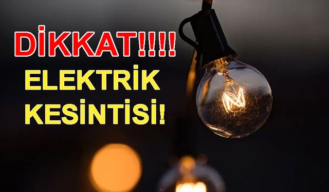 TREDAŞ’tan uyarı: Tekirdağ’ın 5 ilçesinde elektrik kesintisi olacak!