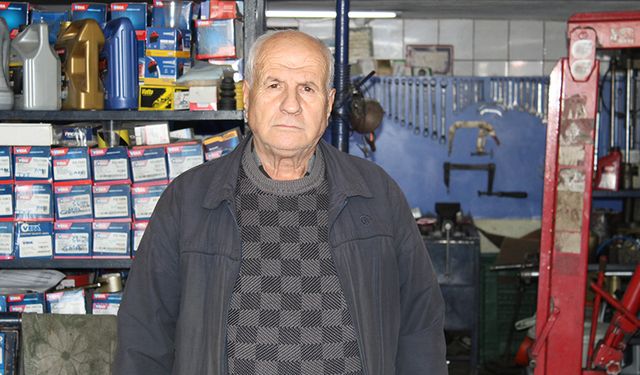 Çerkezköy’ün yıllara meydan okuyan oto bakım ustası: 71 yaşındaki Fikri Güner