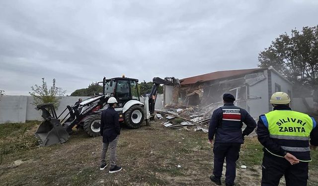 Silivri’de kaçak yapıya geçit yok