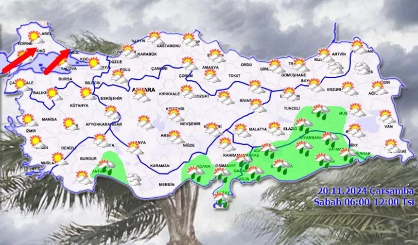 Meteoroloji'den hava durumu uyarısı: Yağış ve kuvvetli rüzgar bekleniyor