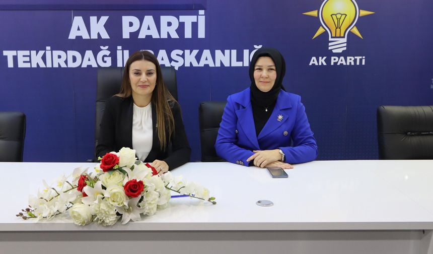 Yeliz Ergin, AK Parti Tekirdağ İl Kadın Kolları Başkanlığı görevine başladı