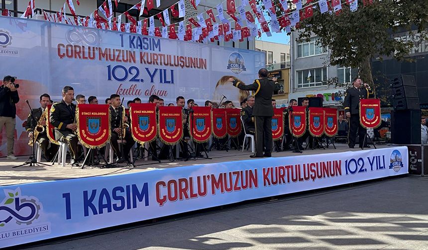 Çorlu'nun düşman işgalinden kurtuluşunun yıl dönümü kutlandı