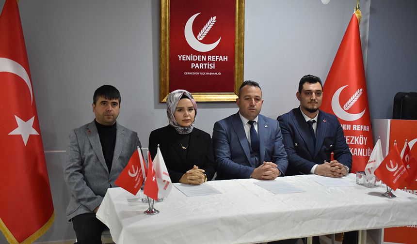 Yeniden Refah Partisi İlçe Başkanı Atasever: Çerkezköy’de daha aydınlık bir geleceği birlikte inşa edeceğiz