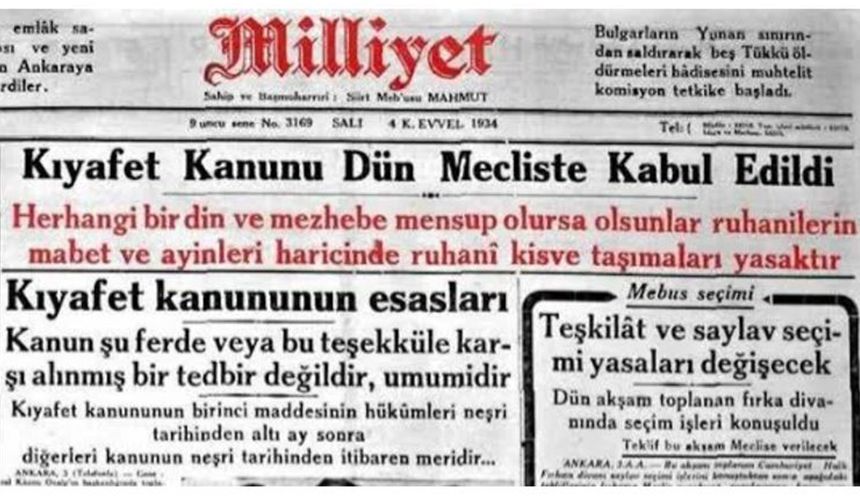 Tarihte bugün ne oldu? 1934'te dini kisvelerin giyilmesi yasaklandı